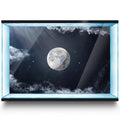 Aquarium Background Stickers - Moon Space Star Night - Fish Tank Reptile Terrarium Decor Poster (80 x 40 cm / (31.4 x 15.7 inches)) - size: 80 x 40 cm / (31.4 x 15.7 inches)