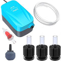 Pawfly Aquarium Air Pump with Nano Bio Sponge Filter Kit Air Control Valve Airline Tubing and Check Valve Accessories for 5-10 Gallon Small Fish Tank