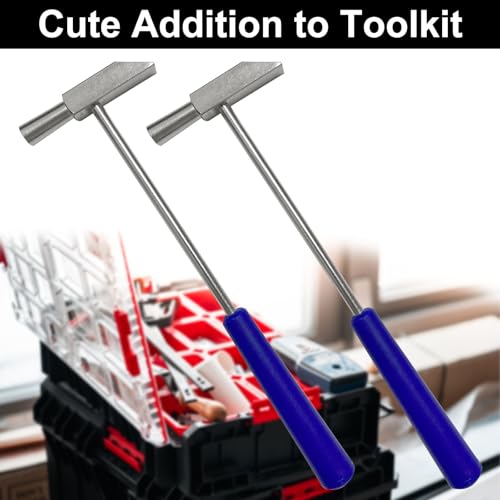 Small Craft Hammer for Home Project, Anti Slip Lightweight Hammer Tool for Small Projects, Jewelry, Watch Band, Leather, Tuning Kalimba, 2 Pcs - color: 8" Lightweight Hammer, 2pcs