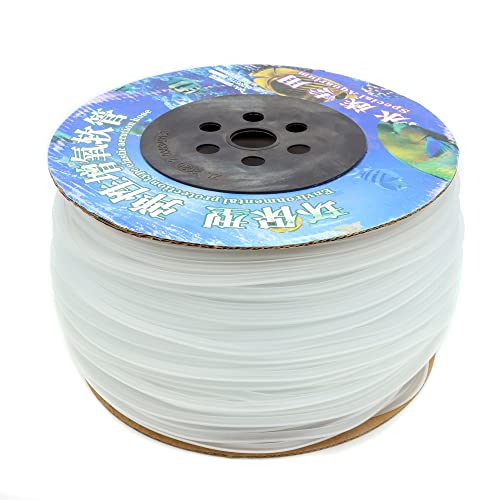 ALEGI 600 Feet Standard 3/16" Flexible Airline Tubing with Connectors for Aquariums, Terrariums and Hydroponics - size: 600Feet+80Connectors