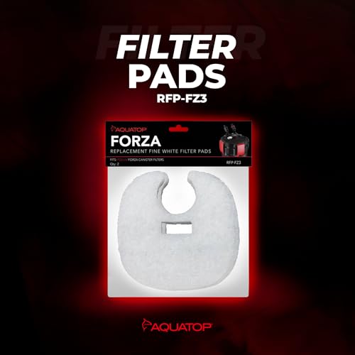 Aquatop RFP-FZ3 Fine White Filter Pads – Fits FZ3-UV Canister Filters – Controls Fine Particles – Keeps Water Clear – Easy to Install – 2 Pack - size: FZ3