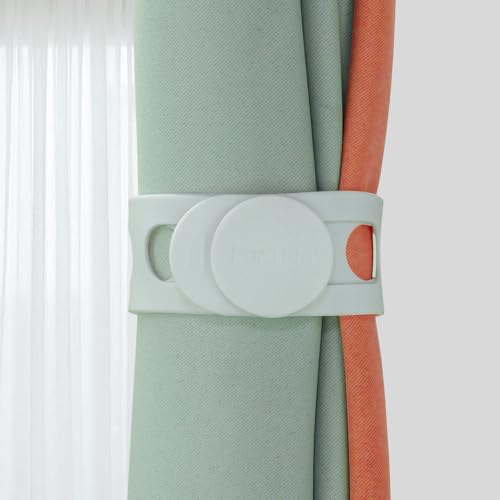 FORTIDY Silicone Latch Strap for Slow Cooker Lid, Pot, Bento Box, Patented 21.65 in Reusable Elastic Self-Lock Silicone Tie for Bundling or Organizing Curtain, Cords, Camping Mat, 2pcs (Gray&White) - color: Gray&White