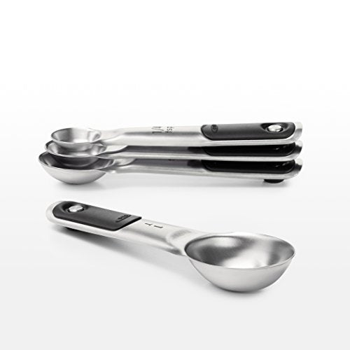 OXO Good Grips Stainless Steel Measuring Cups and Spoons 8-Piece Set,4 Cups and 4 Spoons,(Pack of 2) - size: 8 count (pack of 2), style: Set
