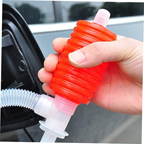 Luxshiny 4Pcs Portable Oil Liquid Siphon Pump Manual Fuel Transfer Pump for Changing and Water Siphoning Durable Material Leak Resistant Design for Safe Use