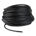 JIH Aquarium 165 Feet Standard 3/16" Black Flexible Airline Tubing with Black Plastic Connectors for Fish Tank,Terrariums, and Hydroponics - size: 165 Feet with connectors