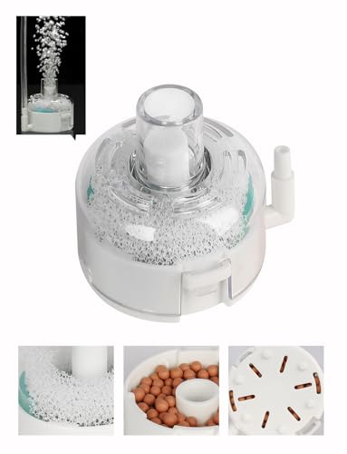 UPETTOOLS Mini Aquarium Sponge Filter, Small Fish Tank Filter Submersible Fish Filter Built-in Air Bubble Stone and Bio Balls for Fish Tanks up to 5 Gallon (Air Pump Not Included) - size: BT301