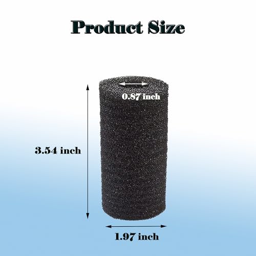 Filter Intake Sponge for Aquaclear Sponge Filter Aquarium Fish Tank - Fits Aqueon Quietflow 50/55/75 C3/C4 (Pack of 4) - size: Pack of4