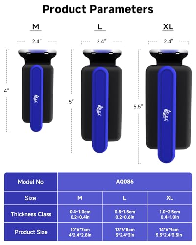 AQQA Magnetic Aquarium Fish Tank Glass Cleaner, Dual-Blades Algae Scraper Glass Cleaner Scrubber, Double Side Floating Aquarium Magnetic Brush for 0.2-0.6 Inch Thick Glass Aquariums Tank