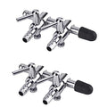 TAODAN 2PCS 2-Way Aquarium Metal Gang Manifold Air Line Control Valve Air Tap Air Splitter Stainless Steel Air Flow Splitter Pump Lever Valve - size: 53x28x22mm 2-Way