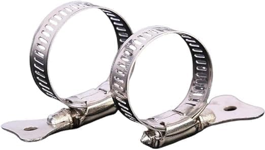 10-Pack 304 Stainless Steel Hose Clamps with Adjustable Thumb Screw, Key-Type Design, 8mm Bandwidth, Ideal for Plumbing, Automotive, and Machinery Applications (Size:13-19 mm(1/2"-3/4") - size: Size:13-19 mm( 0.512-0.748")