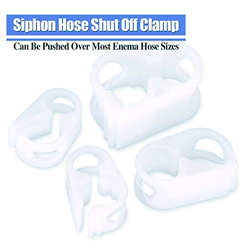 Quickun 20Pcs 5-Sizes Plastic Clamp Kit, 1/8"-3/4" Tube OD Shut Off Hose Clamp Water Flow Control Tube Clip Pipe for Beer Bottle and Infusion Bottle (Pack of 20) - size: *Kit (1/8“-3/4”)