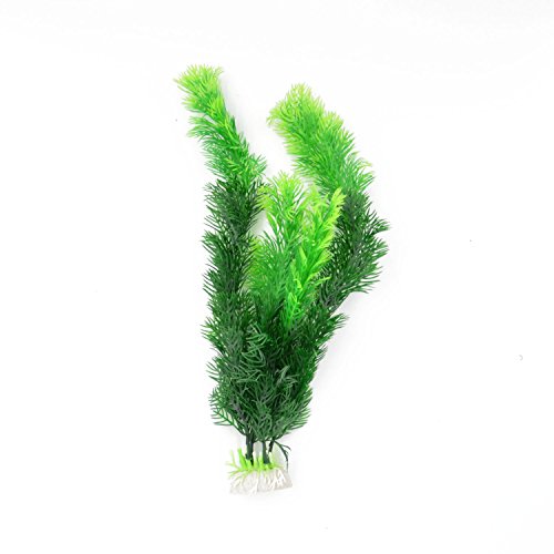 CNZ Aquarium Decor Fish Tank Decoration Ornament Artificial Plastic Plant Green 10pcs Grass 12-inch