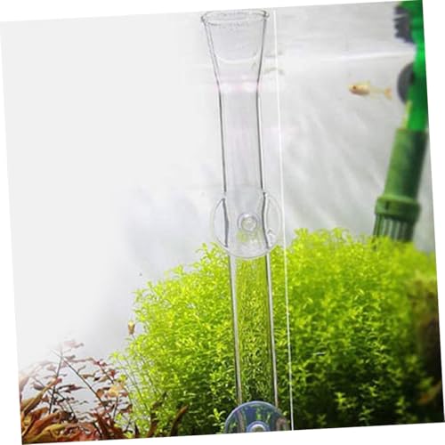 Toyvian Shrimp Feeder Tube with Feeding Dish Aquarium Glass Fish Feeder Tool 30cm Accessory for Shrimp