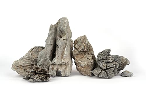 Seiryu Stones Natural Rocks (17lbs, 3~11 inches,7-8pcs) for Aquarium, Paludarium, Terrariums, Landscaping Rocks, Aquascaping - size: 06 Seiryu Stones(3-11inch,17lbs)