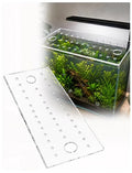Acrylic Fish Tank Lid with 30 mm Feeding Holes and 8 mm Air Holes, Clear Aquarium Cover for Home, Retail, and Facility Tanks(3mm/51X21.5cm) - size: 3mm/51X21.5cm