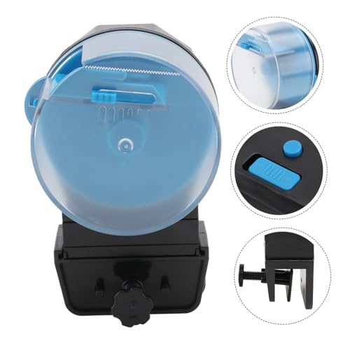 1set Automatic Fish Feeder for Aquariums Food Dispenser for Turtles Convenient Pellet Feeding Tool Easy to Clean Non-Battery Operated