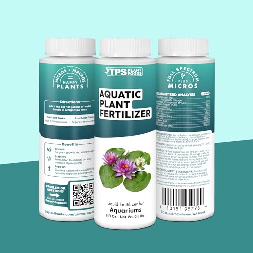 Aquatic Plant Fertilizer – Liquid Plant Food for Lush Growth, Vibrant Color & Healthy Aquarium Plants, 8 oz - size: 8 oz (1/2 Pint)
