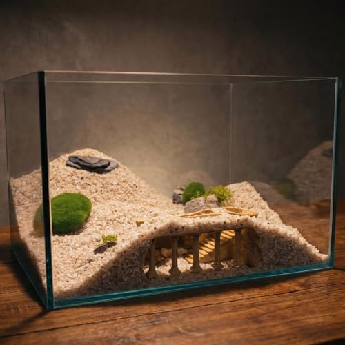 Roman Column Aquarium Cave, 3D Print Fish Hideout for Aquarium Fish Tank Decor, for Viewing Shrimp, Betta Fish, Corydora, Catfish, Pleco (White, M) - color: White, size: Medium