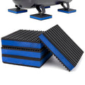 4-Pack Anti Vibration Pads, 4x4x7/8 Inch, EVA Rubber Isolation Mats, Heavy Duty Vibration Isolation Pads for Air Compressos, Conditioner, Treadmill, HVAC Washer Dryer