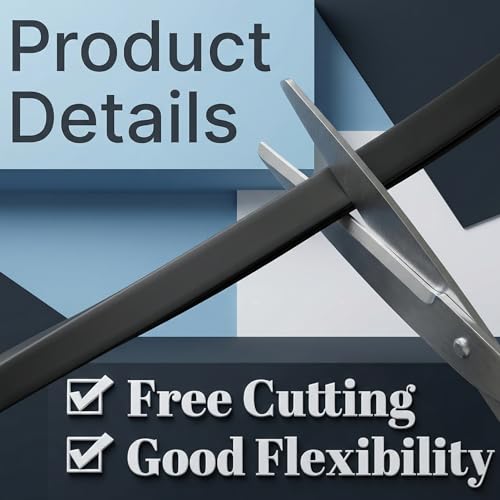 Kingdder Rubber Edge Trim 1/8" U Channel Sheet Metal Edge Protector Door Seal Strip Guard Weather Resistance Fits for Car Doors Steel Plates Glass Hatches Table Corners(10 Feet Long, Black) - size: 1/8" U ,10 Feet Long