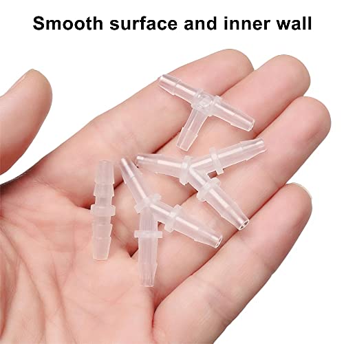 Feelers 3/16" x 3/16" Plastic Hose Barb Fitting 15 Pack, Equal Barbed Splicer Connector, Straight Union Adapter for Aquarium, Air Line, Fuel Line, Liquid Transfer - size: 3/16 inch, style: 15pcs-Straight