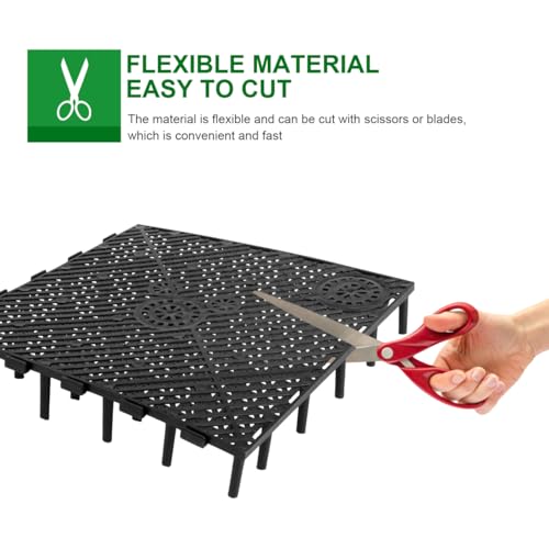 TEHAUX 20pcs Aquarium Undergravel, Undergravel Filter Aquarium Divider Tank Fish Tank Bottom Plate PVC Splicing Clapboard Bottom Fish Divider Stand for DIY Filtration in Aquascaping - size: 20pcs