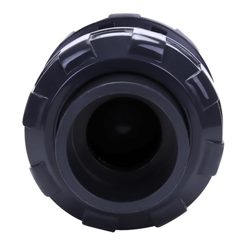 DERNORD 1-1/4" UPVC True Union Ball Check Valve with Full Port, EPDM Seals, Rated at 200 PSI, 1-1/4 Inch Socket - size: 1-14 inch