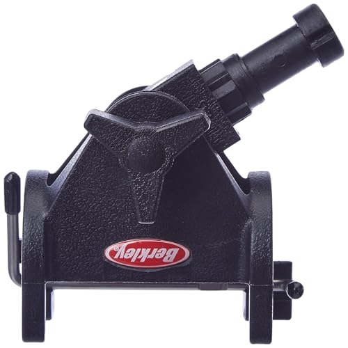 Berkley Quick-Set Boat Rod Holder, Sturdy Polypropylene Construction, Mountable with Locking Mechanism, Fits Easily on the Side or Top of the Gunwale or Other Boat Railings Black - style: Quick Set Rod Holder