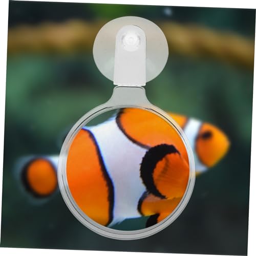BESPORTBLE Cup Glass for Fish Tank Observation Multifunctional Viewer for Small Animals Plants and Landscapes Easy to Install Aquarium Magnifier