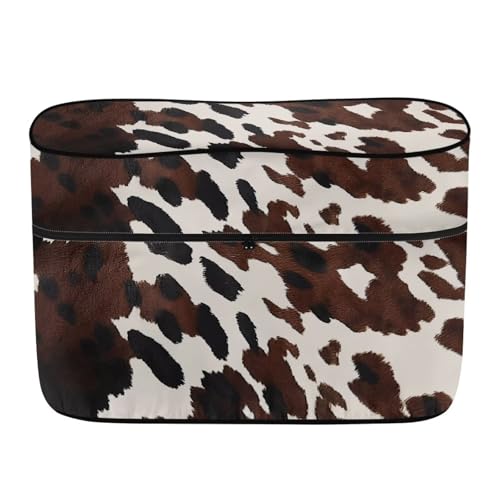 Brown Cow Print 20 Pound Double for RV/Trailer/Camper Reusable Gas Tank Cover Lightweight Double Zipper for Travel Trailer Polyester Waterproof Cover - color: Brown Cow Print, size: S(20LB)