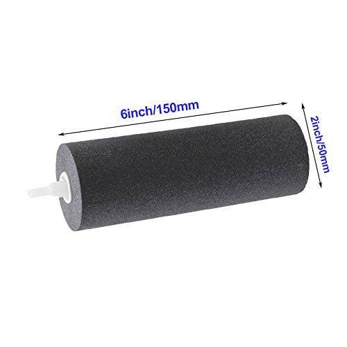 AQUANEAT Aquarium Air Stones 6x2 inch 4 Pack, Large Airstone, Air Pump Accessories for Aquariums, Hydroponic, Ponds and Fish Tanks - size: 6 inch 4 pcs