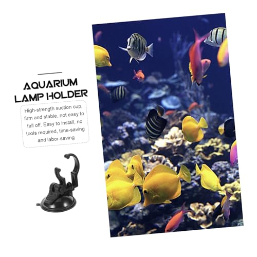 COLLBATH 2pcs Cup Lamp Clips for Fish Tank Light Brackets for Aquariums and Easy to Install Holders for Led Strip Lights