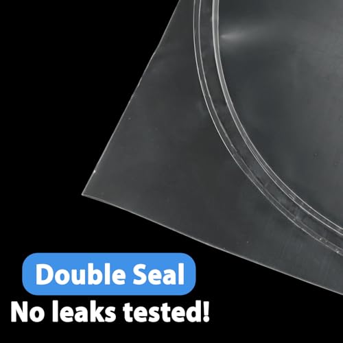 Fish Bags 100 Packs, 4x10" Round Bottom Double Seal Clear Live Fishes Bags Fish Transport Container for Small Fishes and Shrimp (Ultimate 3 mil, 100 Pack) - color: 4x10”, 100Pcs