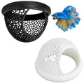 2 Pack Leaf Resting Beds for Betta Fish, Betta Hammock, Betta Fish Hammock for Aquarium, Soft and Safe Fish Tank Accessories, Easy to Install Underwater Plants