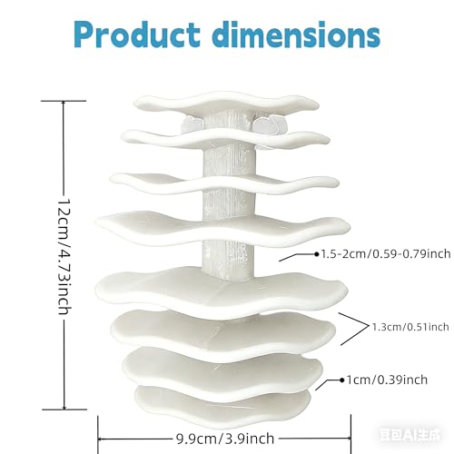 Shrimp Cave Aquarium Ornament, BPA-Free PETG Plastic Fish Shelter Betta Habitat, Hiding Resting Breeding Space for Guppy Shrimp & Aquatic Creatures, Indoor Fish Tank Aquatic Decoration (White) - color: White