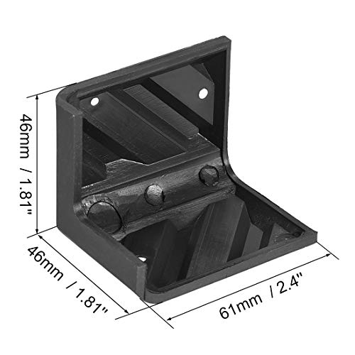 uxcell Speaker Corner Protectors Cabinet Edge Corner Speaker Stackable Guard Wrap Angle Case Protection 8pcs