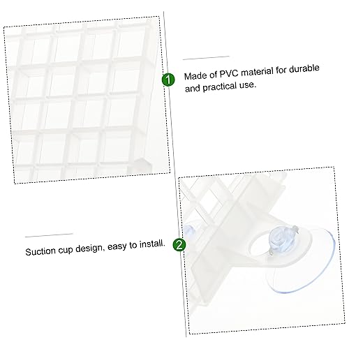 GALPADA Aquarium Isolation Panel Lattice Plate Betta Fish Tank Divider Board Suction Cup Spliced Lattice Aquarium Supplies Random Color