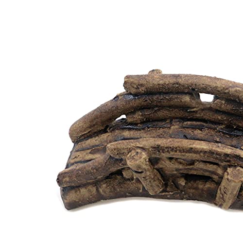 MY MIRONEY 2-Pack Aquarium Decoration Artificial Bridge Ceramic Arch Bridge for Garden Decor Fish Tank Ornament