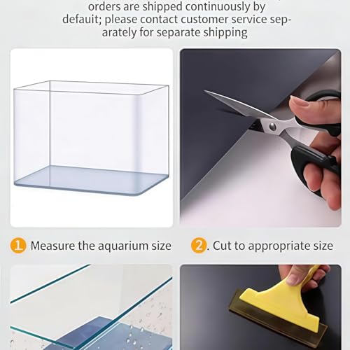 Black Aquarium Background Sticker, electrostatic adsorption Type—no Glue Required, Leaves no Residue, Easy to Install, and Reusable. Fish Tank Poster Decoration (79 x 17.7inches) - size: 79 x 17.7inches
