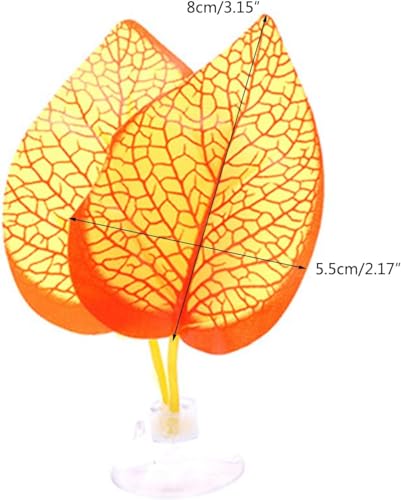 2Pcs Fishtank Decorations for Betta Resting Bed Leaf Hammock Spawning Pad, Botanical Green Plastic & Resin Modern Ornaments for Betta Fish Aquarium Decor