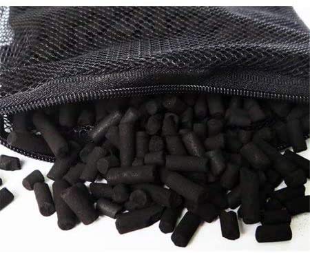 5 lbs Activated Charcoal Carbon Pellets in 1 Free Mesh Media Bags for Aquarium Fish Pond Tank Canister Filter