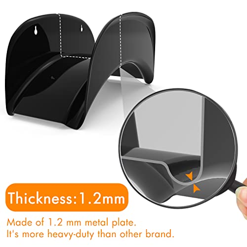 Gardzen 2-Pack Heavy Duty Hose Hanger Wall Mount, Hose Holder, Hook, Rack, Support for Outside, Black - size: 2 Pack