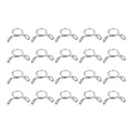 uxcell Fuel Line Hose Clips, 20pcs 7mm ID Fit 8-8.5mm OD Hose 304 Stainless Steel Water Pipe Air Tubing Spring Hose Clamps for Motorcycle Scooter - size: 7mm