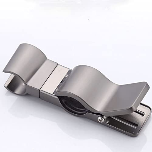 Adjustable Shower Head Holder for Slide Bar, Biveah Universal 20-25MM O.D Grab Bar Handshower Mount Slider Clamp Bathroom Replacement, Gun Black, KZS020GB - color: Gun Black