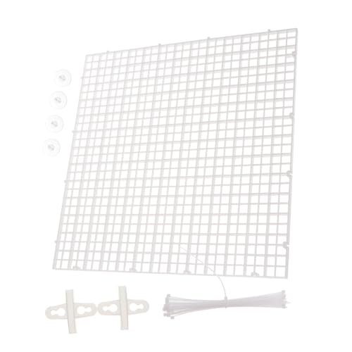 SUPVOX 1set Aquarium Grid Isolate Board Fish Tank Divider Cable Ties and Clips for Easy Installation for Breeding and Compartmentalizing Aquatic Habitats