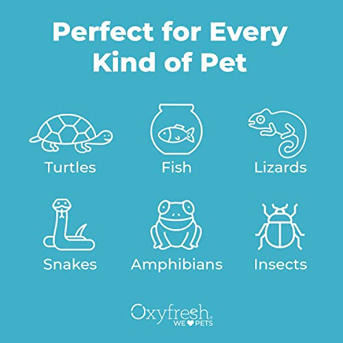 Oxyfresh Premium Terrarium Cleaner – Professional Amphibian and Reptile Terrarium Smell Eliminator – Safe & Quickly Removes Waste & Odors – Streak Free Glass – Bleach Free