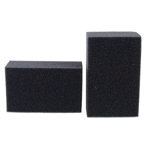 AQUANEAT 2 Pack Aquarium Bio Sponge Filter Media Pad Cut-to-Size Open Cell Foam Sheet for Fish Tank Sump (7.5" x 4.7" x 2.75") - size: 7.5" x 4.7" x 2.75"