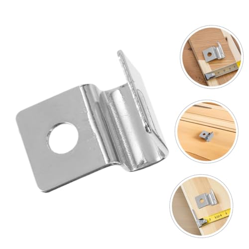 Angoily 4Pcs Stainless Steel Fish Tank Lid Clips Durable Aquarium Cover Support Brackets for Glass Panels Reliable Rimless Tank Accessory User Friendly Design for Secure Setup