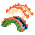 2 Pcs Mini Resin Arch Bridge Figurines - Chinese Style Semicircular Bridges for Fairy Garden Accessories, DIY Moss Landscapes, Dollhouse & Micro Landscape Décor, Fish Tank & Home Decorations