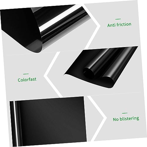 Vaguelly One Way Window Film 100% Blackout Static Cling 40x200cm Roll Daytime Privacy Window Tint for Home Sun Blocking Privacy Film for Bedrooms and Living Spaces
